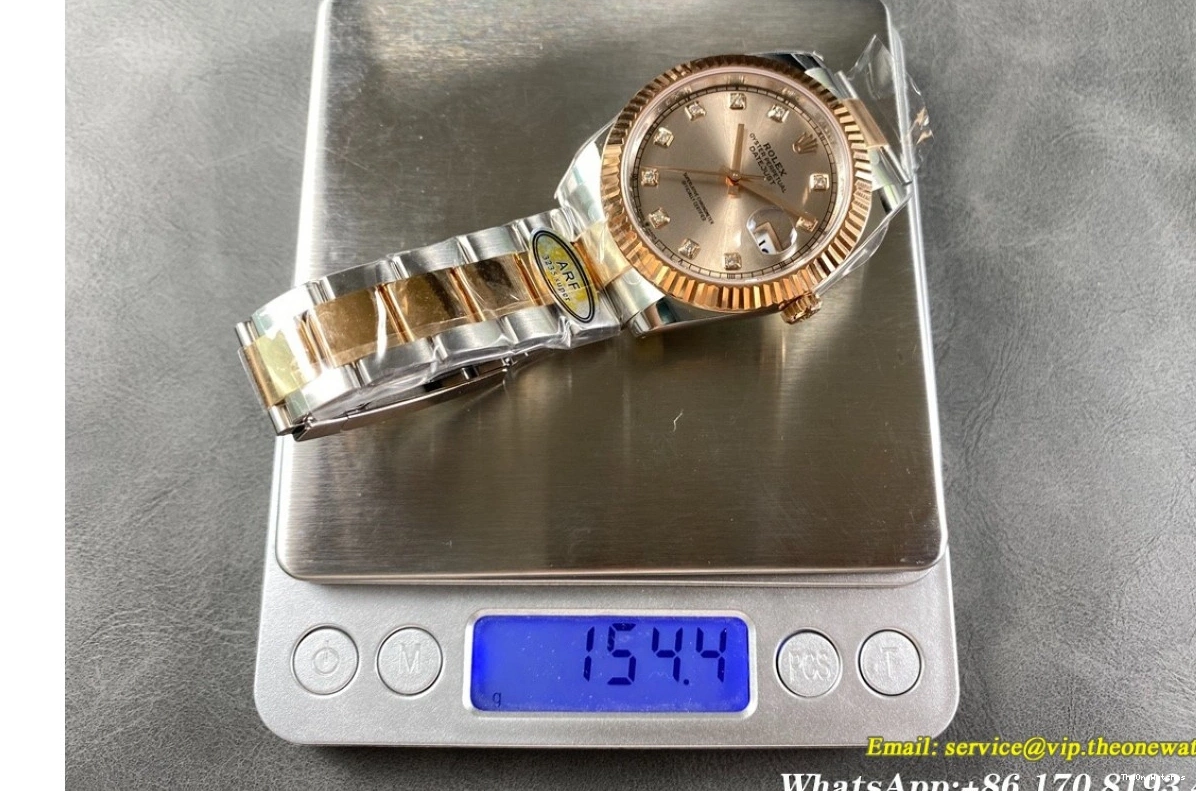 Oys Datejust 41mm ARF Version) SS Heavy Dia Champagne SH3235(Tungsten 126331 RG 1217